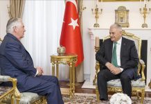Kryediplomati i SHBA-së vizitë në Turqi, takim me kryeministrin Yıldırım