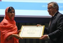 Malala Yousafzai, e dërguara më e re e OKB-së për paqe