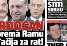Mediat serbe: Erdogan po ndihmon Thaçin e Ramën për luftë, armët i blen Pacolli (FOTO)