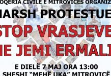 Marsh protestues në Mitrovicë “Stop vrasjeve, ne jemi Ermali”