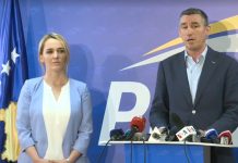 Arbana Xharra në “krahë” të Kadri Veselit