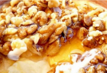 Kos, mjaltë, arra në mëngjes për…