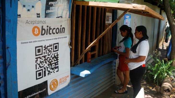 People use Bitcoin in El Zonte Beach in Chiltiupan, El Salvador