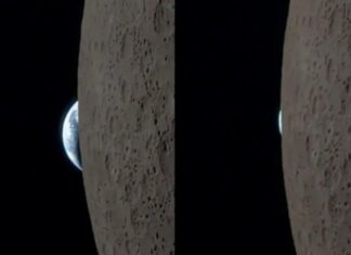 Astronauti i NASA-s publikon videon kur Toka “fshihet” pas Hënës, u filmua me telefonin e tij