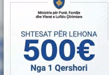 Rriten shtesat për lehona nga 325 euro në 500 euro