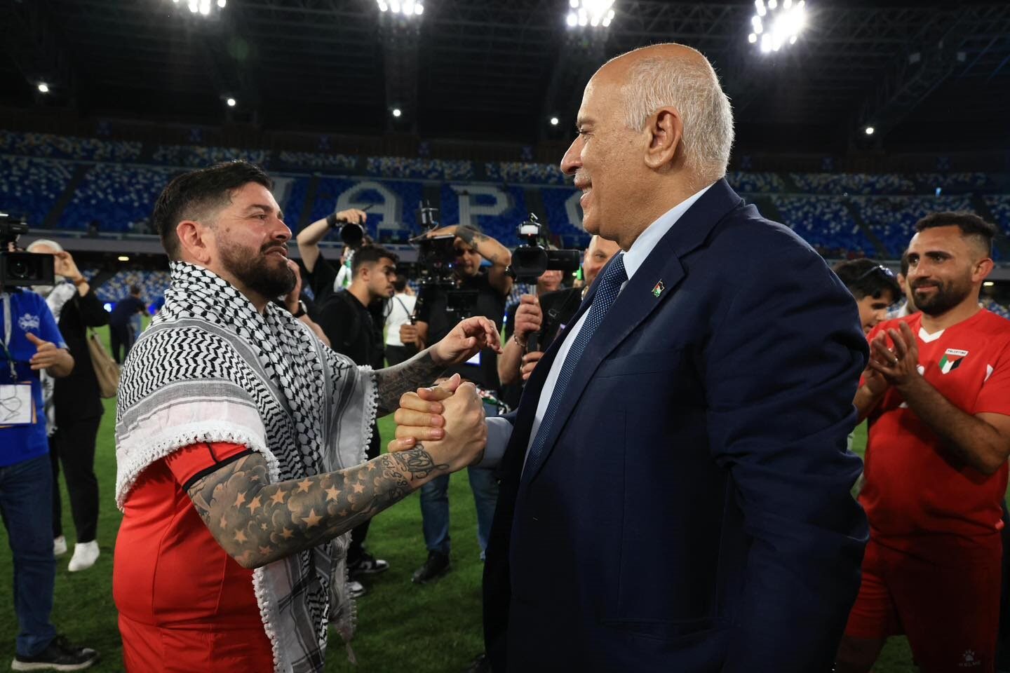 Diego Maradona Jr. chants for Palestine