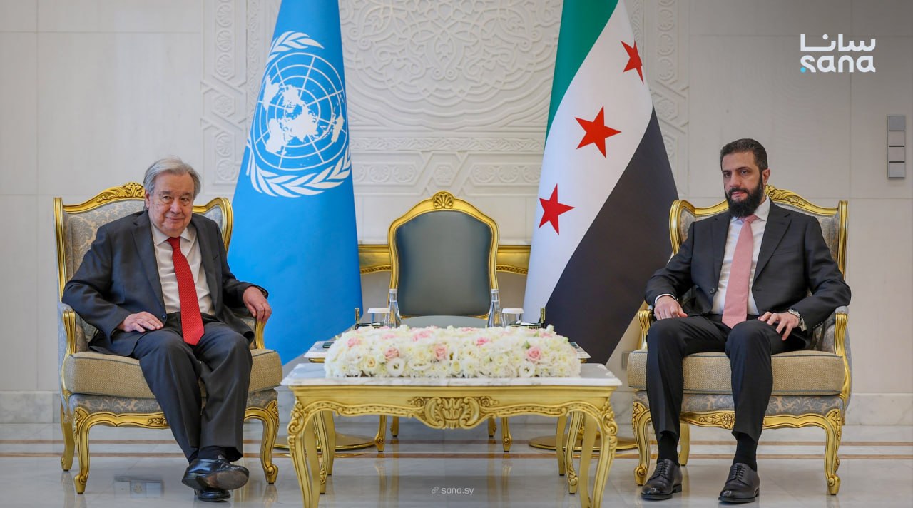 al-Sharaa, Guterres
